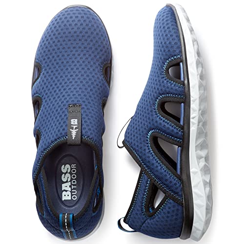 BASS OUTDOOR Men's Hex Vented Hiking Shoes – Traction-Sole Mesh Slip-ons3