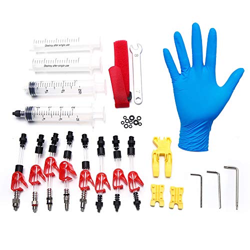 VGEBY Kit de Purga de Freno de Bicicleta, Juego de Herramientas de Sangrado de Freno de Disco Mineral hidráulico Kit de reparación de Bicicleta