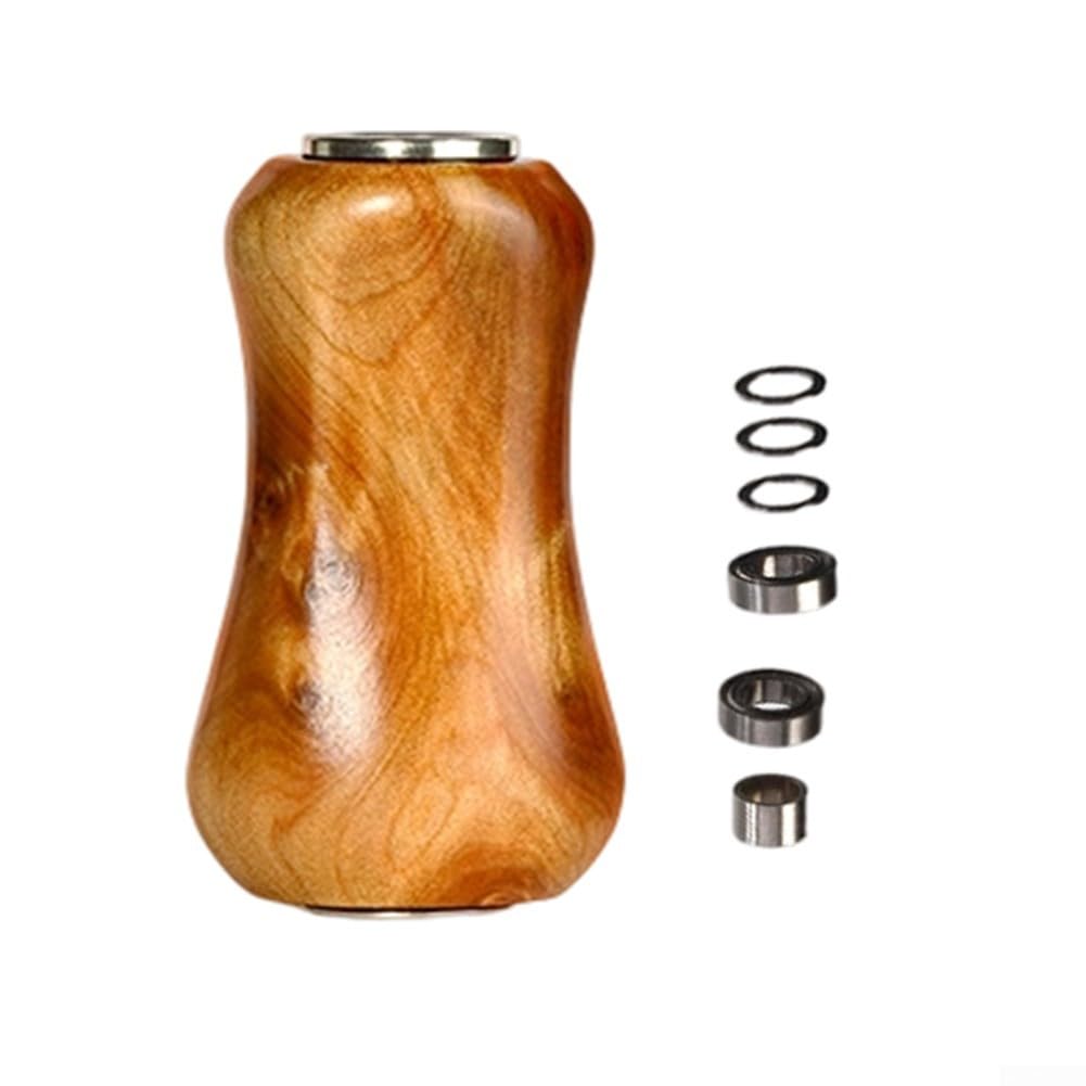 Pomello in legno naturale, 3,6 cm, per mulinelli, manico in legno naturale | Sei tipi di legno rari, motivi unici, fragranza aromatica, lunghezza 3,6 cm, forma ergonomica a pillola