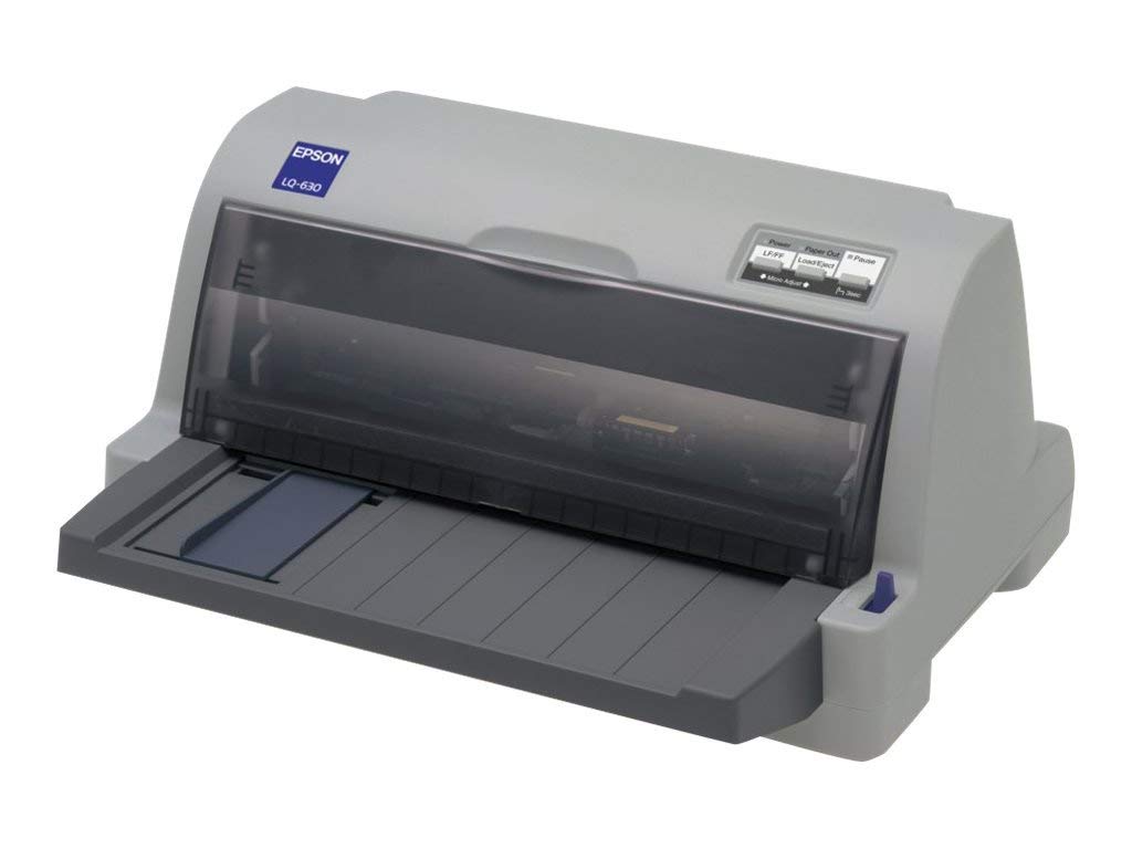 c11 C480141 – Epson LQ-630 Stampante ad aghi 24 aghi/180 x 360 dpi/velocità di stampa: 360 CPS/memoria: 32 KB/benefici (originale + copie): 4 Numero/formati: fogli singoli/Parallel, seriale, USB