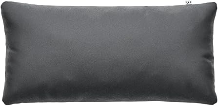 Wolkenfeld Mako Satin Cushion Cover 40 x 80 cm. 100% Cotton Incredibly Soft Cushion Cover with Concealed Zip - Anthracite Grey