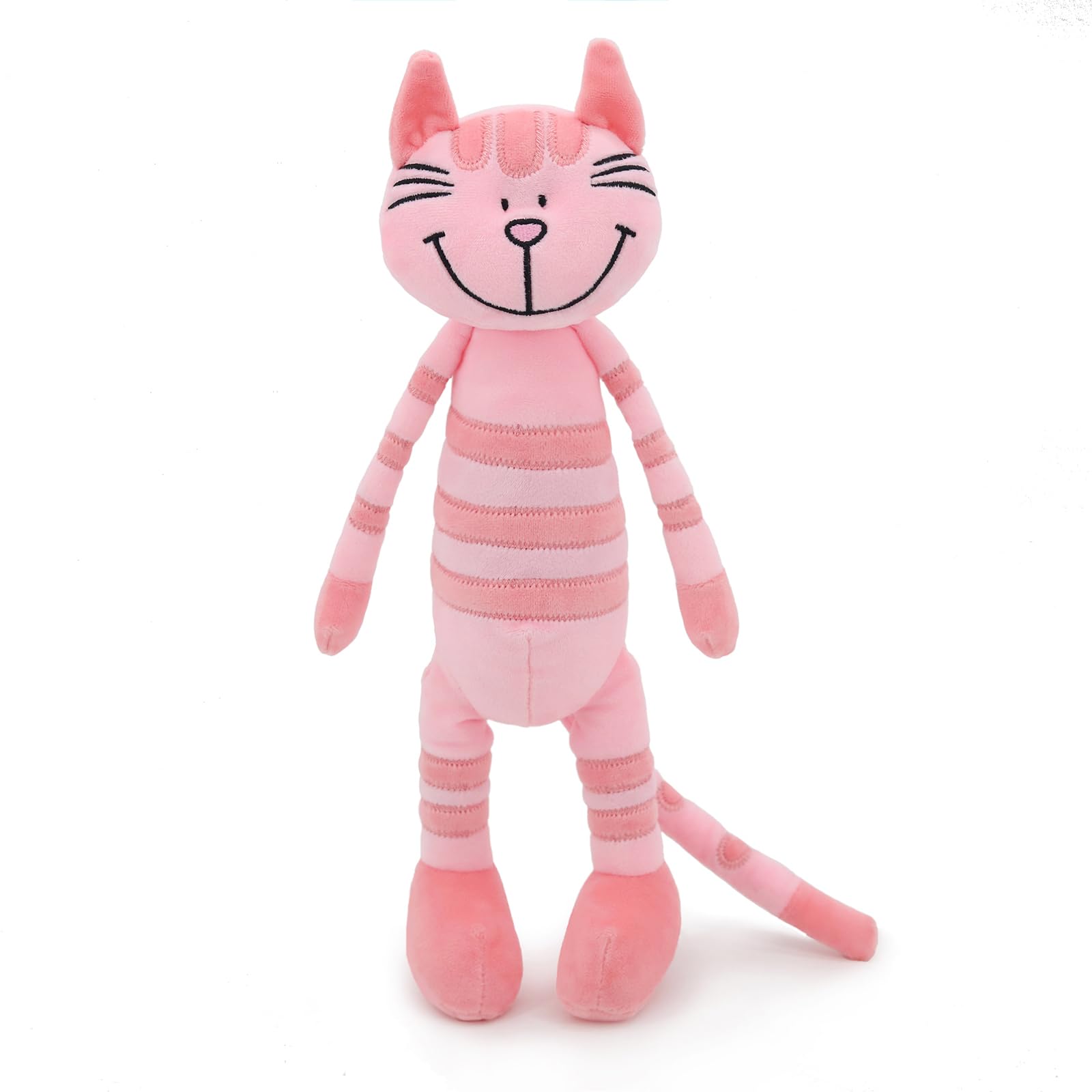 Plüschtier für Katzen, stehend, 33 cm, Rosa, Plüschtier für Mädchen, tolles Geschenk für Kinder, Geburtstag, Babyparty, Weihnachten, maschinenwaschbar