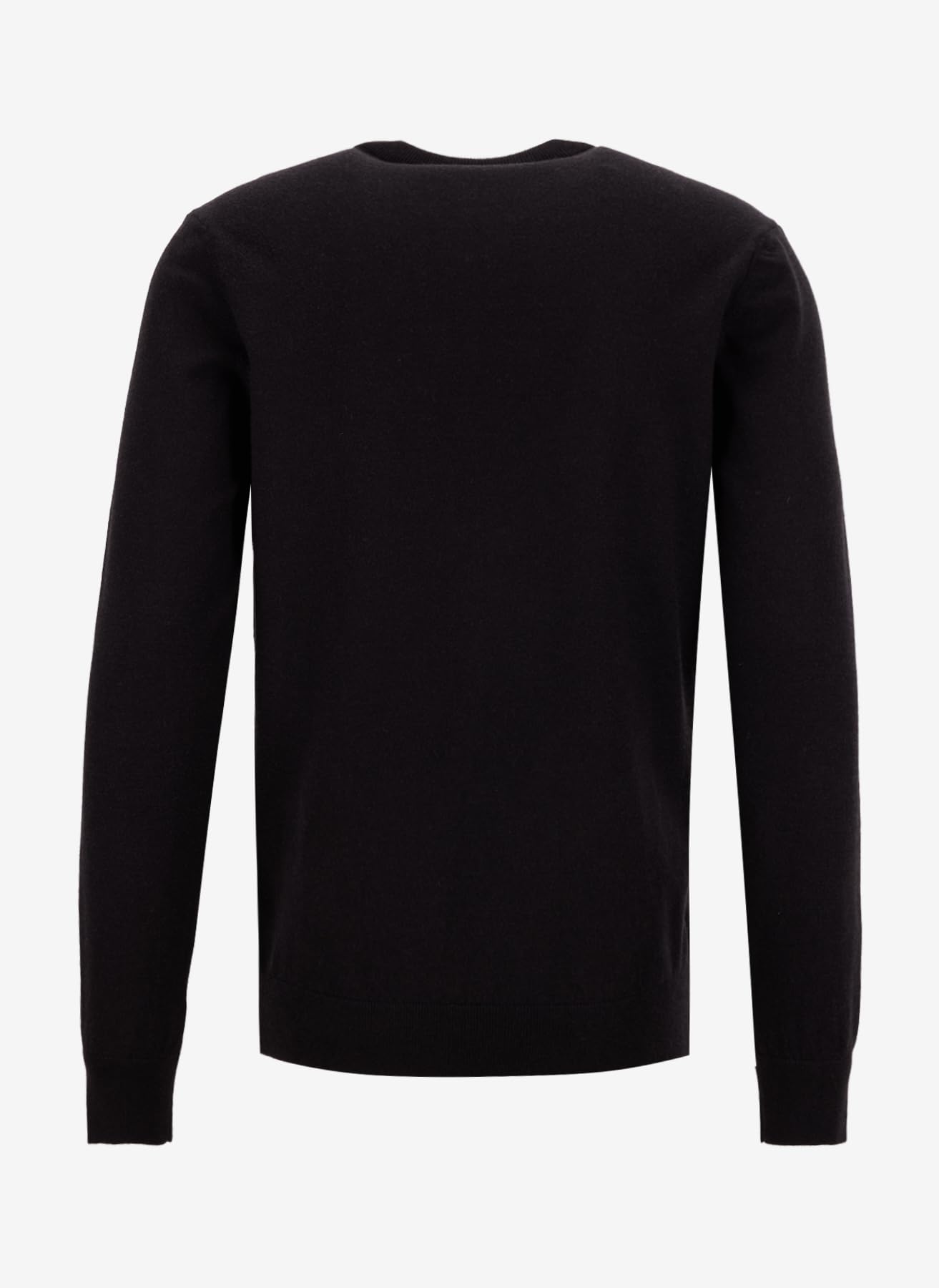 Fabrika Bisiklet Yaka Slim Fit Düz Kazak, M, F5WM-KZK 2883, Siyah, Erkek