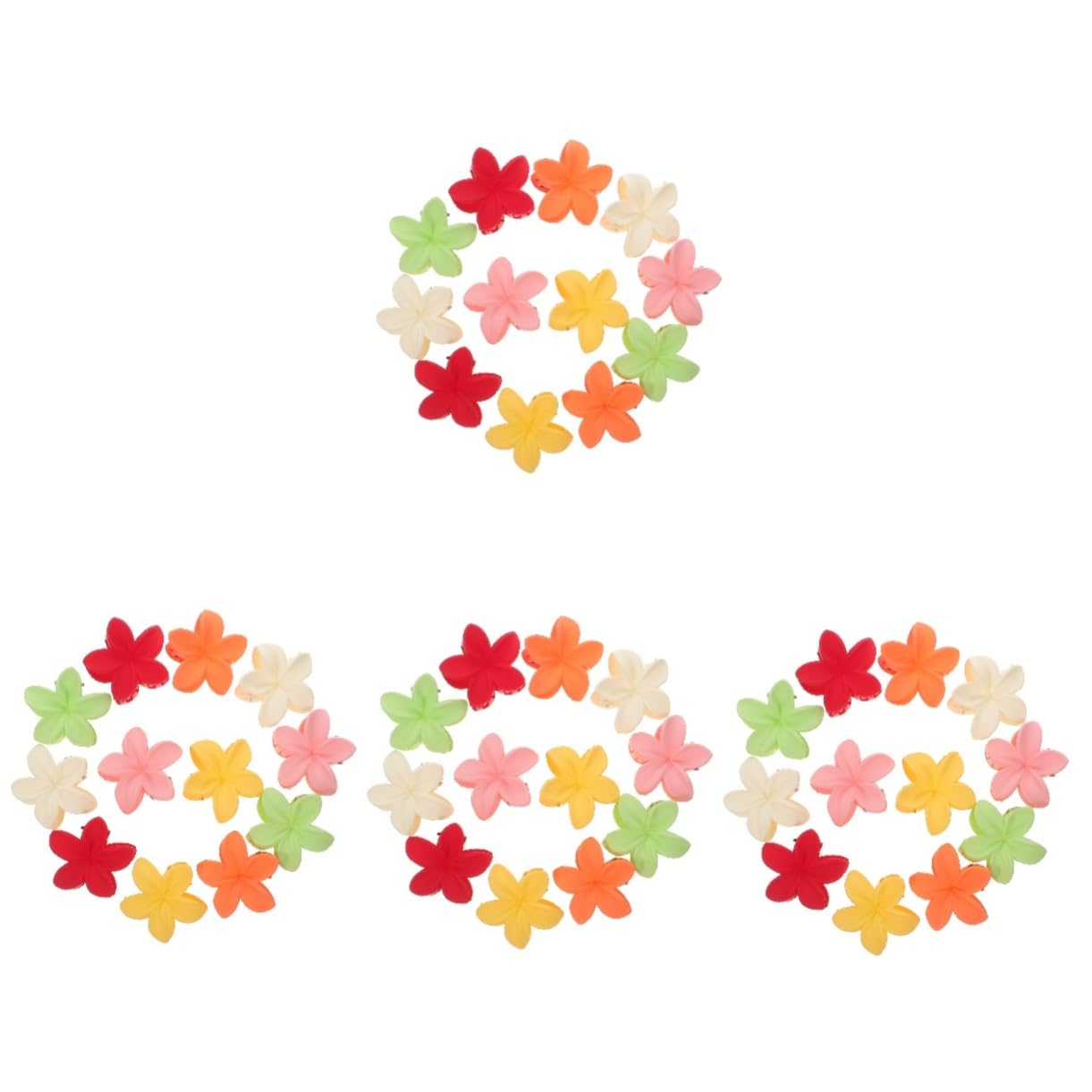 MAGICLULU 4 Sets Einzigartige Blumen-haarspangen Große Hawaii-blumen-haarspangen Für Frauen Starker Halt Für Lockiges Haar 12 Stück * 4
