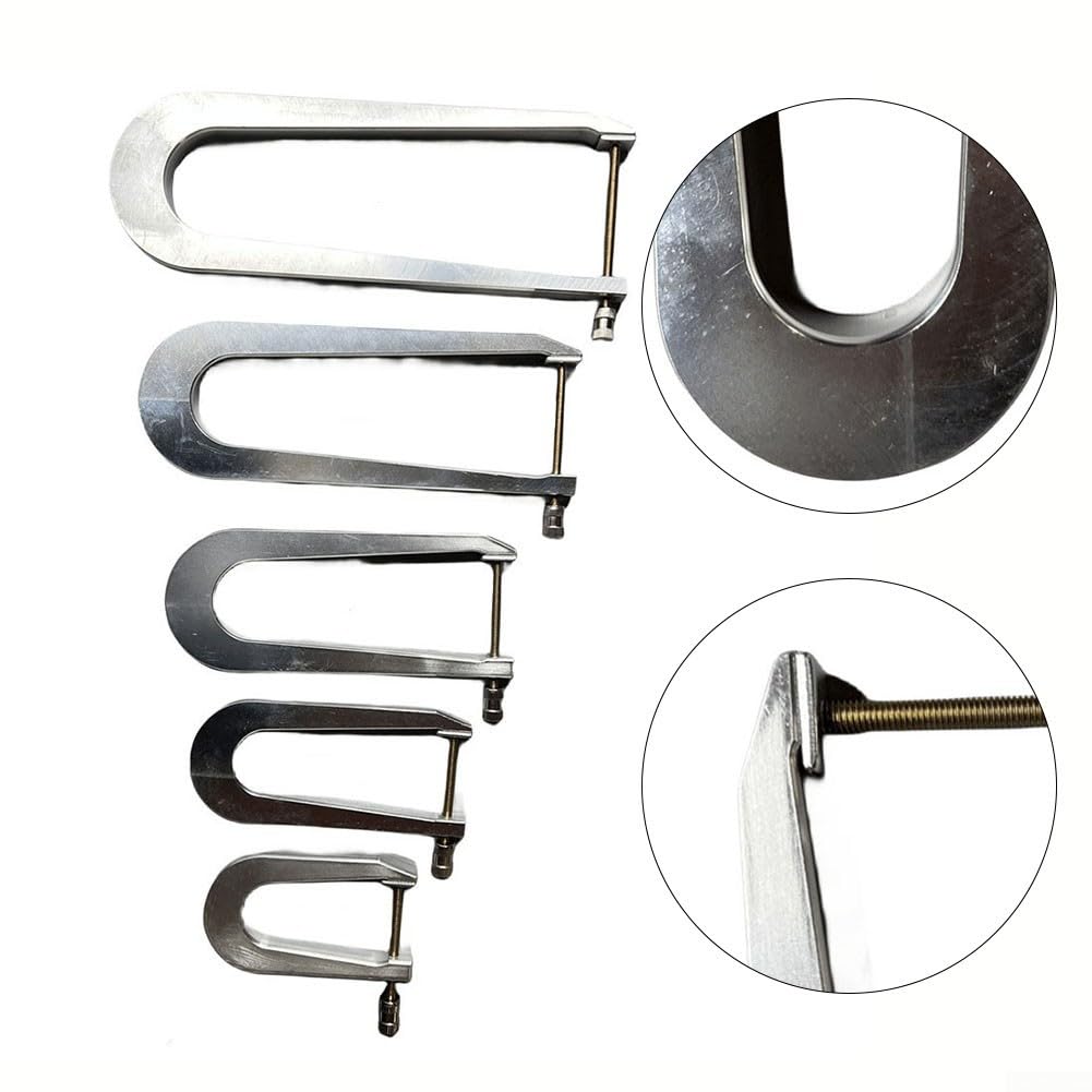 Ensemble de pinces de barre de violon en aluminium, 5 tailles, outils luthier pour réparation d'installation, accessoires professionnels d'instruments à cordes pour violon et violoncelle (profondeur