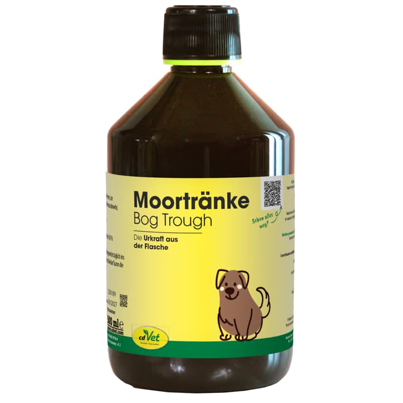 cdVet Moortränke 500 ml | Reines Naturmoor für Hunde und Katzen - organische Substanz aus Urpflanzen