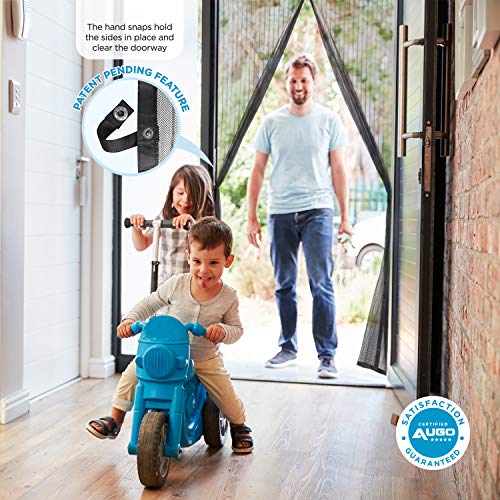 AUGO Screen Door Self Sealing, Heavy Duty, Hands Free Mesh