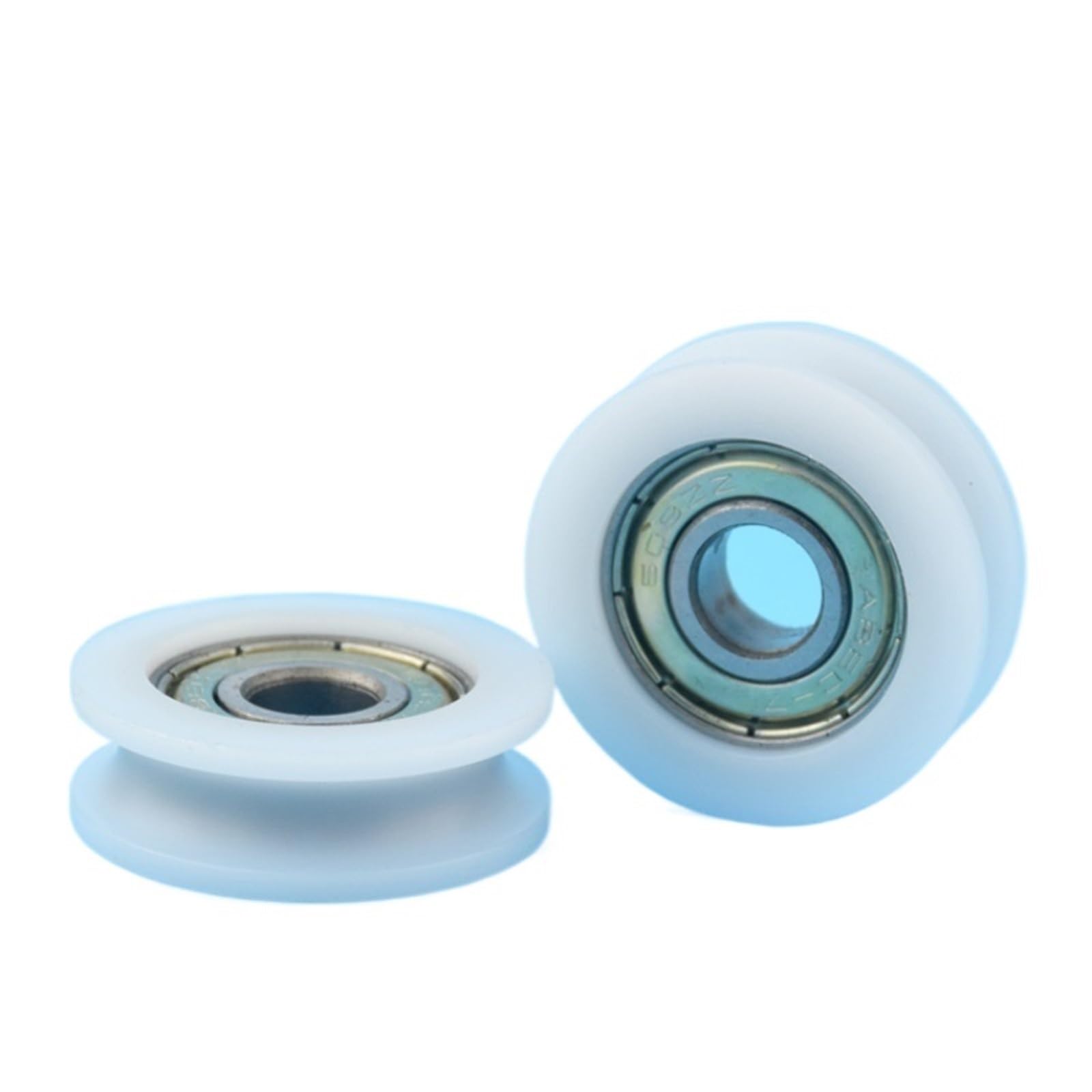 2 Pz Tipo Puleggia A Gola A U In Nylon Puleggia Di Guida Cuscinetto Volvente U Scanalatura A Rulli Ruota 8x40x20mm Per Lazionamento Di Apparecchiature Meccaniche O Utilizzato In Porte E Wi - Foto 10