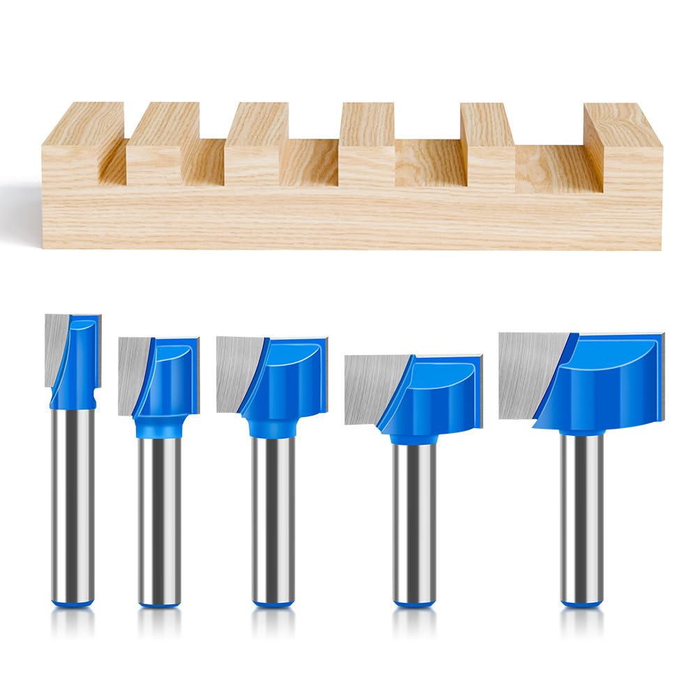 1/4/5/16/17 sztuk 8mm czyszczenie frez dolny Cnc pełnowęglikowy trzpieniowy do drewna grawerowanie trymer obróbki Router Bit MDF(16 pcs)