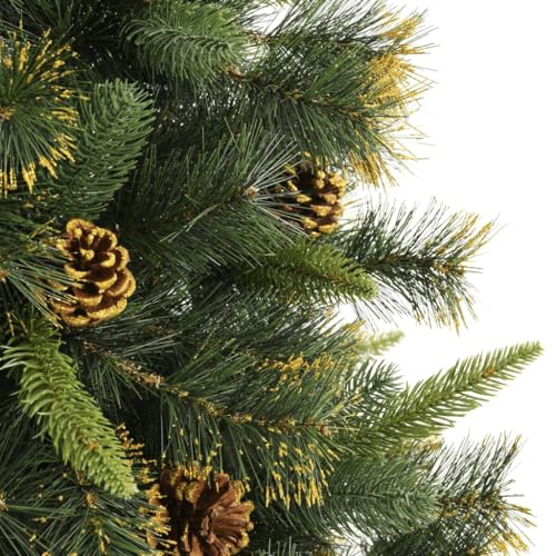 Árbol de Navidad artificial de 240 cm con piñas para llenar de magia tu salón 3