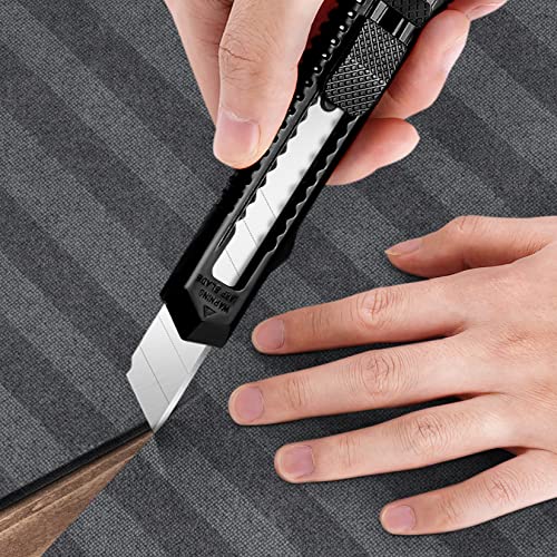 Image of DIYSELF 30 Pack Box Cutter Retractable, Box Cutters with 18mm Wide Utility Blades, Sharp Utility Knife Retractable, Box Cutter Knife for Office, Home, Arts Crafts, Hobby, Cardboard, Paper