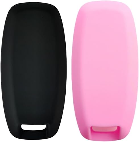 Miniatura 2 de Funda de silicona para llavero con control remoto sin llave, compatible con Nissan Pathfinder Rogue Kicks 2023 2024  4 botones de arranque remoto