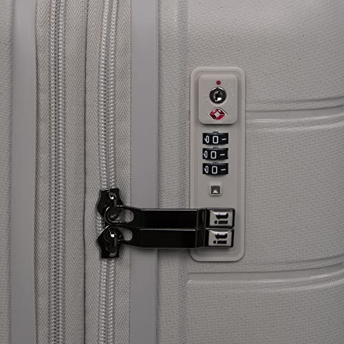 it luggage Eco Tough 3 Piece Hardside 8 Wheel Expandable Spinner, Silver Lining, 3 Pc Set4