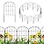 KIMAZO 25 Pack Decorative Garden Fence Panels – Metal Arched Fencing Dog Fence No-Dig Animal Barrier Fence Rustproof Garden Edging for Yard, Patio, Dog Run, Outdoor Decor Landscape & Flower Bed