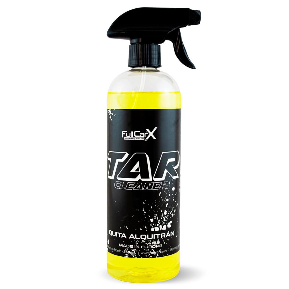 FULLCARX Tar Cleaner 750 ml Tar Remover Car Cleaner Stain Remover Asphalt Resins Glues, Very Effective Easy to Use and Safe, Removes Adhesives Product Cleaning Detailing Professional