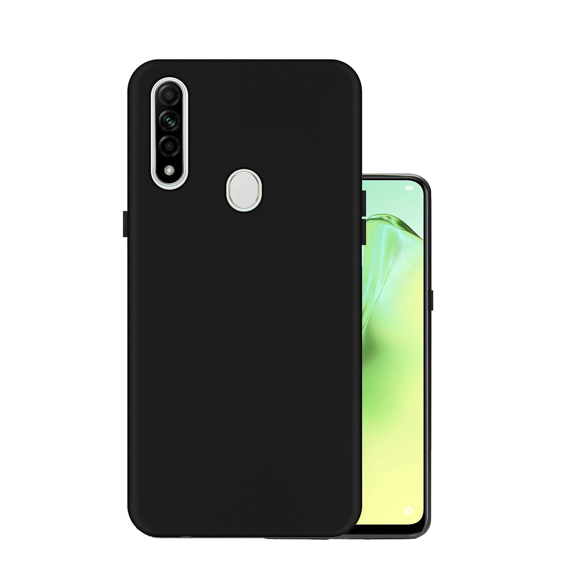HELLO ZONE Exclusive Matte Finish Soft Back Case Cover for Oppo A31 - Black (B085D8P2S4) Amazon Price History, Amazon Price Tracker