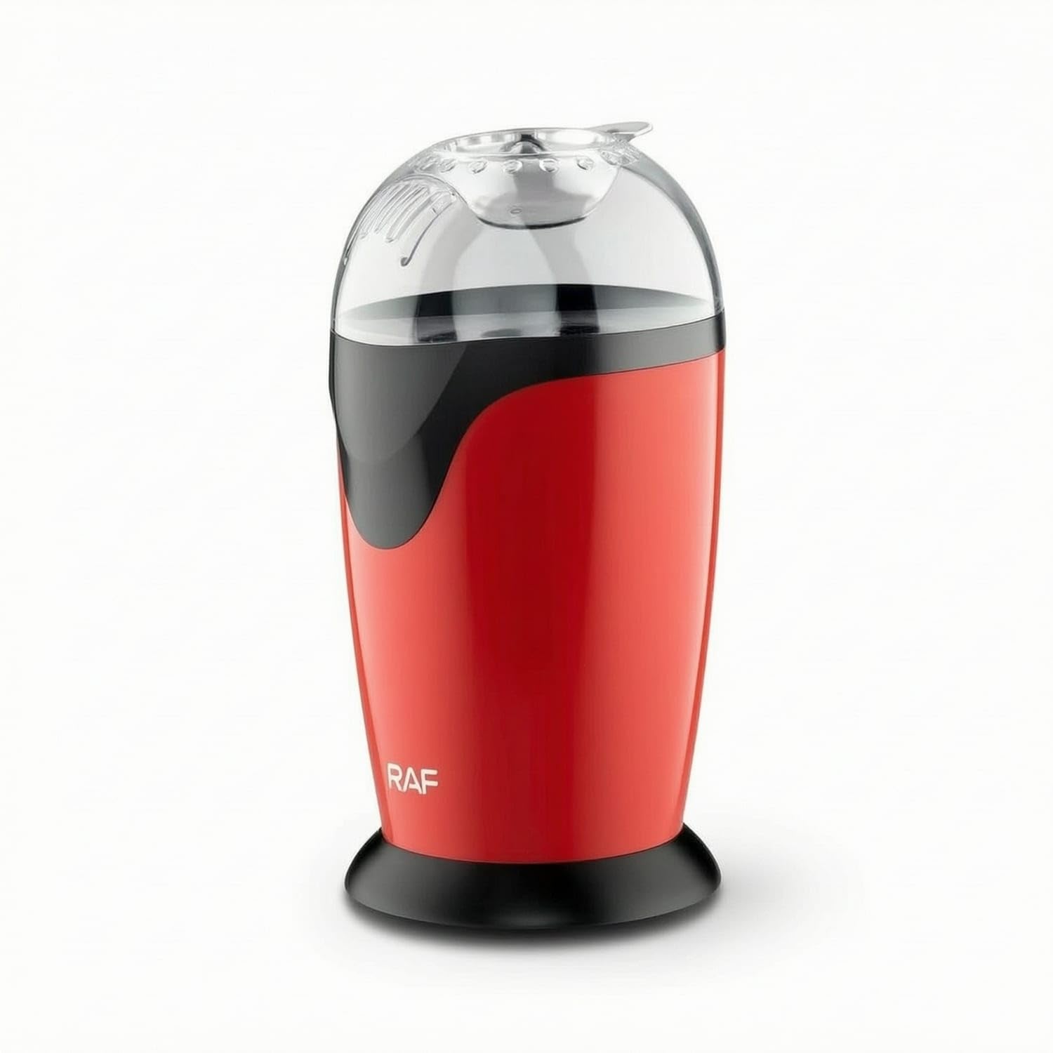 electric-powered electric popcorn maker countertop electric popcorn popper hot air appliance for families, hosts, movie nights, home theater, parties, kitchen, black red, uk plug