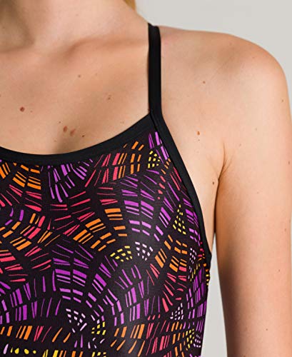 Image of Arena Women's Standard Country Flags Light Drop Back MaxLife One Piece Swimsuit