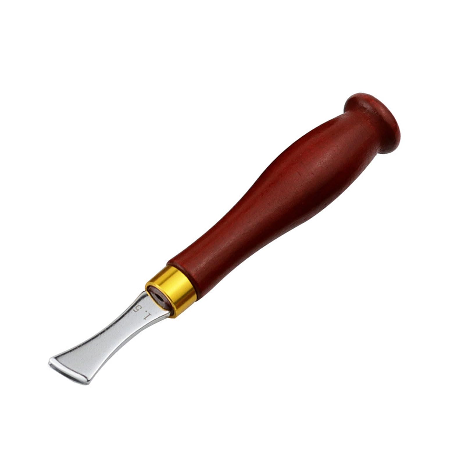 YROHGKPN Wood Handle Leather Flat Slot Edging Line Device Creaser Tool for Sewing Line Marking Fan Shaped Creaser