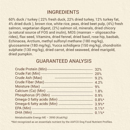 Image of Brunos Sunburn Dry Dog Food - 5Kg (Pack of 1) |Duck, Turkey & Salmon | Chicken-Free | Multi-Meat Recipe|32% Protein & 20% Fat | Supports Growth, Joints & Digestion|for All Life Stages