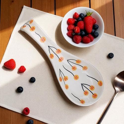 Image of Malaikah Ceramic Spoon Rest Balloon Pack of 2 for Home, Kitchen, Dining, Kitchen Decor & Gifting