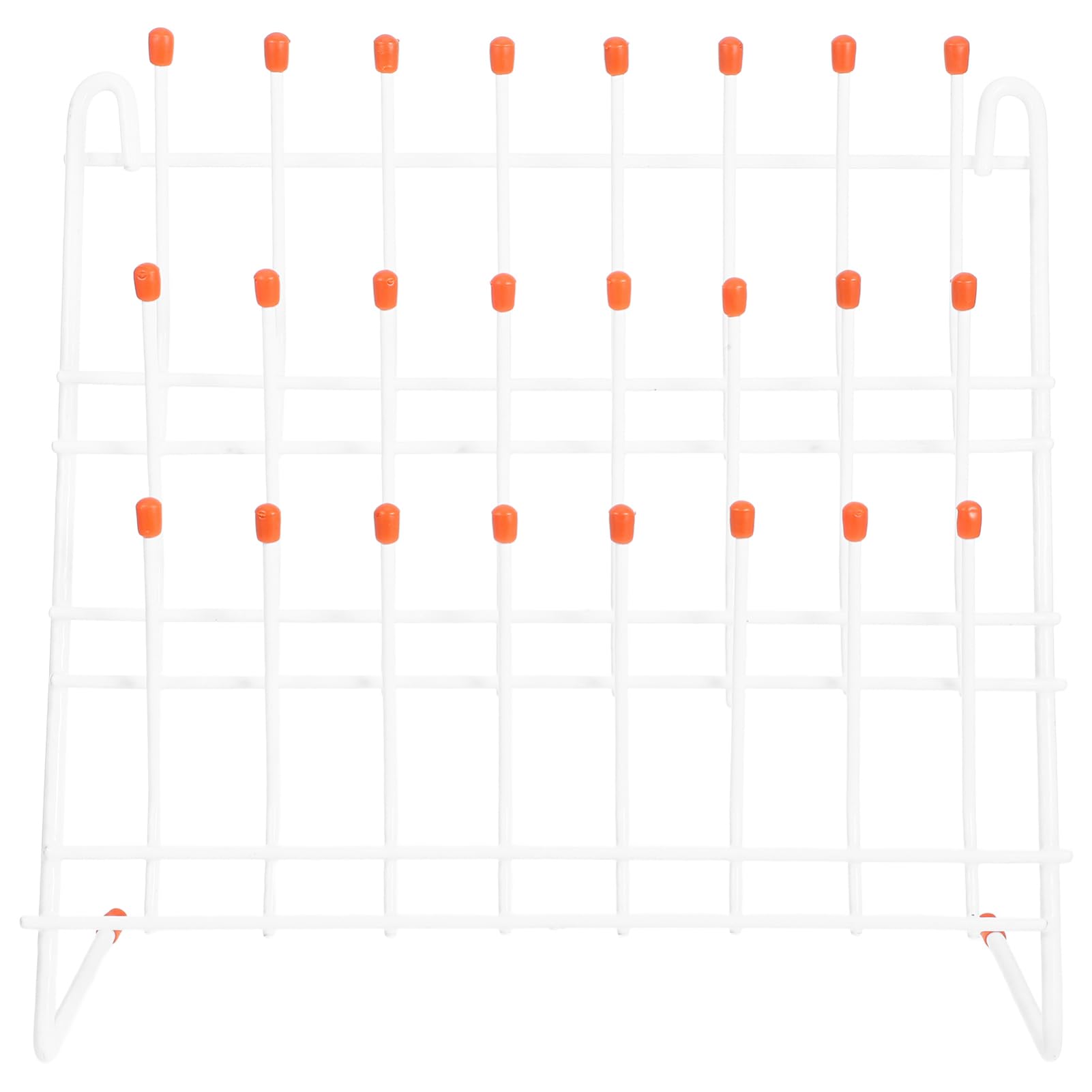 Gatuida Estante de Secado para Laboratorio Ligero y Fácil de Transportar de Hierro Blanco e Industrias Adecuado para Tubos de Ensayo y Vasos en Trabajos de Banco