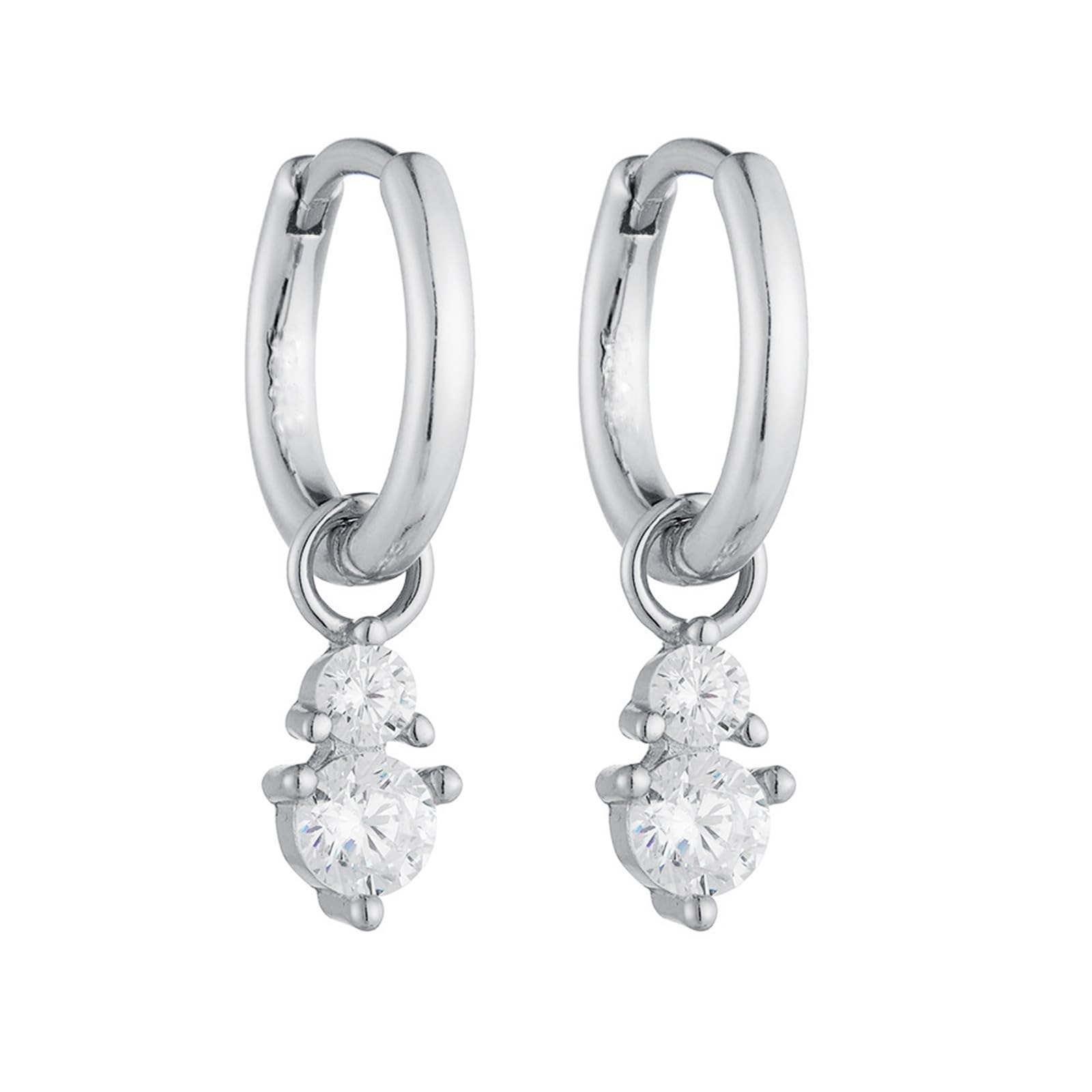 Pendientes clásicos de oro de 9 K/14 K/18 K/oro blanco/PT950 con moissanita