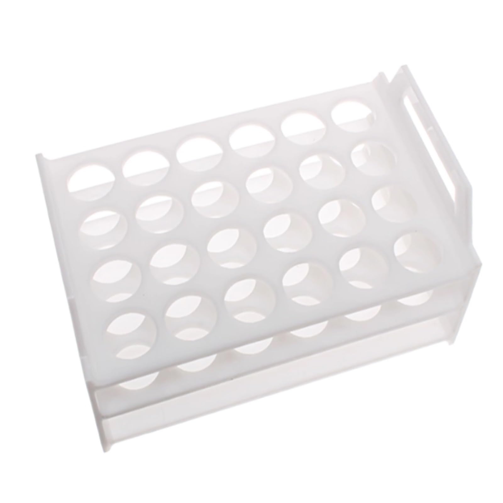 Rack per Provette Portaprovette con Maniglia, 24 Fori, Strumento for L'organizzazione del Laboratorio Chimica della Scuola