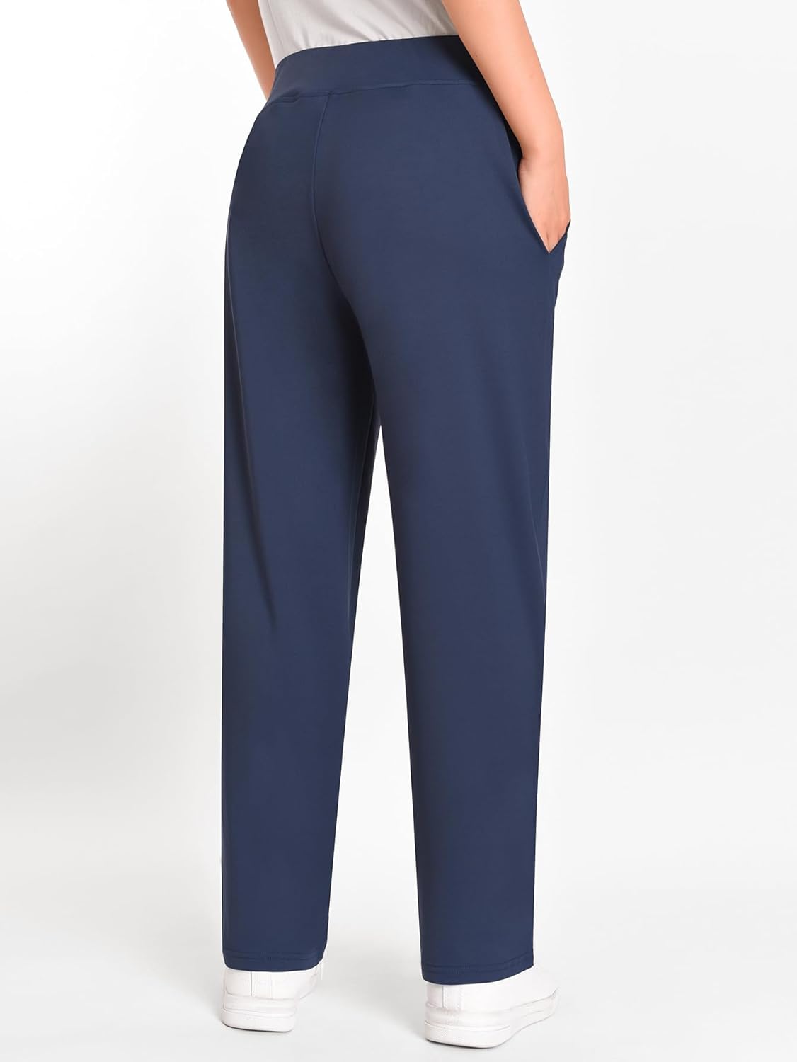 Weintee Women's Petite Pull On Stretch Pants for Yoga Travel Work Dress Casual