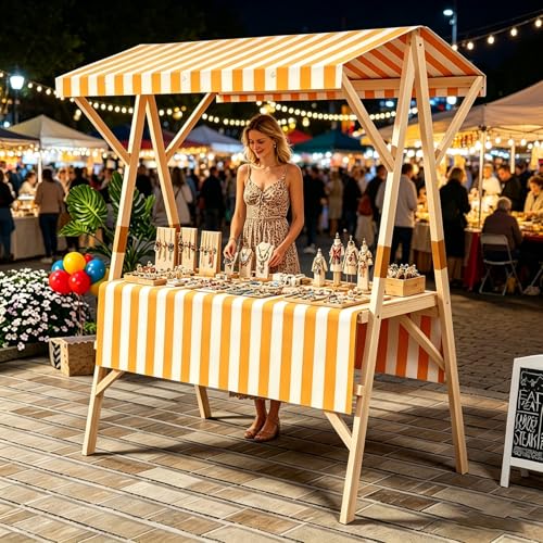 Cart-restaurant en bois pliable pour valoriser vos stands de foire