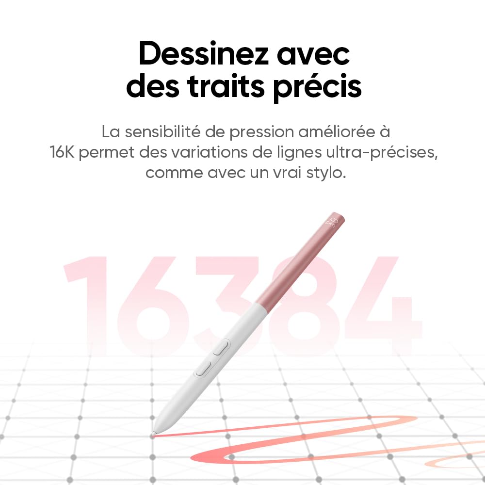 XPPen Artist 12 3rd Tablette Graphique avec Écran 11.9 Pouces - Rose | X4 Stylet Avancé | 16384 Niveaux | Écran Anti-reflet | Portable et Léger | Compatible Multi-systèmes | Design Rose Élégant
