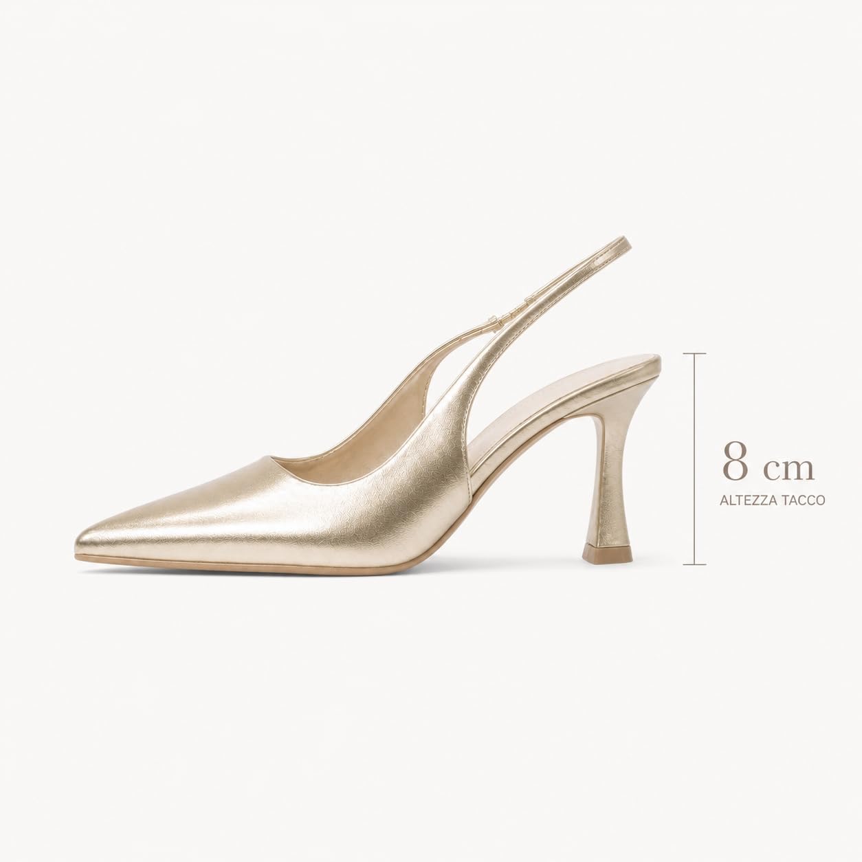 JOMIX Décolleté Slingback Donna Eleganti Tacco Clessidra 8 cm