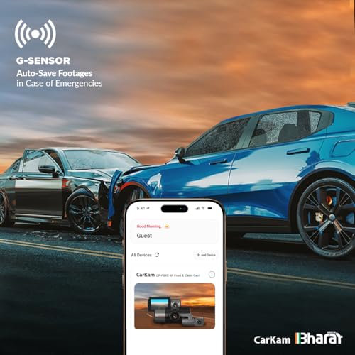 Image of CP PLUS True 4K Dashcam for Car with Built-in GPS | 8MP Front, Cabin & Rear (3 CH) Dash Cam | Sony Starvis | 2.5 inch Display | WDR Night Vision | 139 Wide View Angle | Support SD Card upto 1TB | CP-F86C