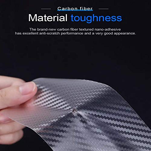 Image of Semaphore Car Door Transparent Carbon Fiber Seal Strip Door Edge Guard Bumper Cover Strips Entry Sill Scuff Plate Anti-Scratch (5cm x 5metre) Compatible with Hundai i20