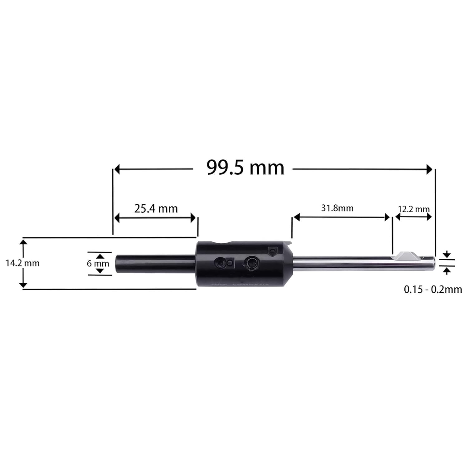 Entgratungswerkzeug-Set für präzise Gratentfernung, geeignet für Metall, Aluminium, Kupfer, Kunststoff und Holz, Innenloch-Entgraten, 3,3 mm bis 5 mm Durchmesser