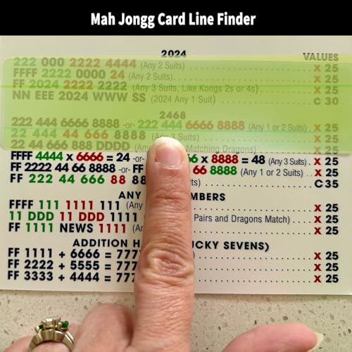 Kit de 4 Guías para Mahjong para localizar líneas miniatura 2