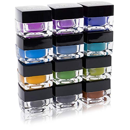 SHANY Smudge Proof Gel Eyeliner Set - Set of 12 Colors - Masquerade