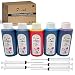 Produktbild FINK 5 Flaschen Qualitäts Dye Tinte kompatibel mit Pixma PG-540 CL-541 PG-545 CL-546 PG-510 CL-511 PG-40 CL-41 PG-37 CL-38 PG-830 CL-831 PG-512 CL-513 Tintenpatronen