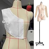 ZAQYCM Maniqui Costura Modista Molde para Costura Pinnable, Mujer Maniquí De Modista para Principiantes, Estudiantes De Moda, Mamá Y Papá, Mamá, Papá, Abuela Y Abuelo (Color : with Arms