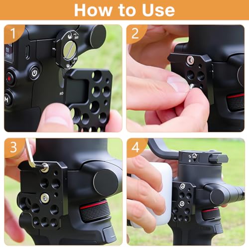 Image of ZORBES Aluminum Gimbal Extension Plate for DJI Ronin RS4, RS3, RS2, and RSC | Adds Mounting Space, Supports Creative Filming Rigs, Aluminum Construction, for Ronin Gimbal Accessories