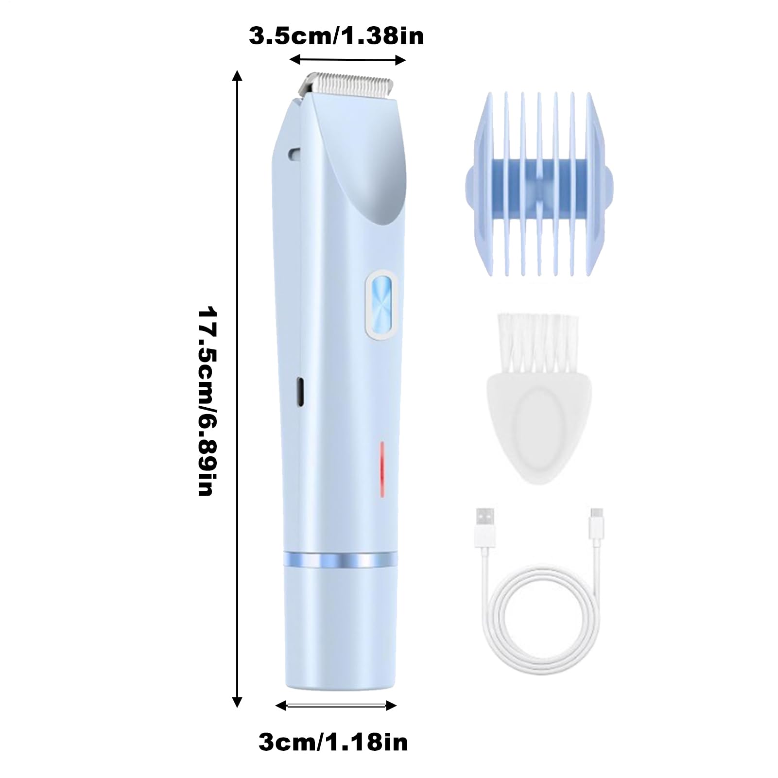 Recortadora de Bikini para Mujeres | Herramienta de Belleza con Cabezales Dobles,Recortadora De Mujeres 400mAh,para el Aseo del Público, Piel Corporal, Zona Íntima y