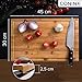 Coninx Tabla de Cortar Trinchar Tabla de Bambú - 45 cm x...