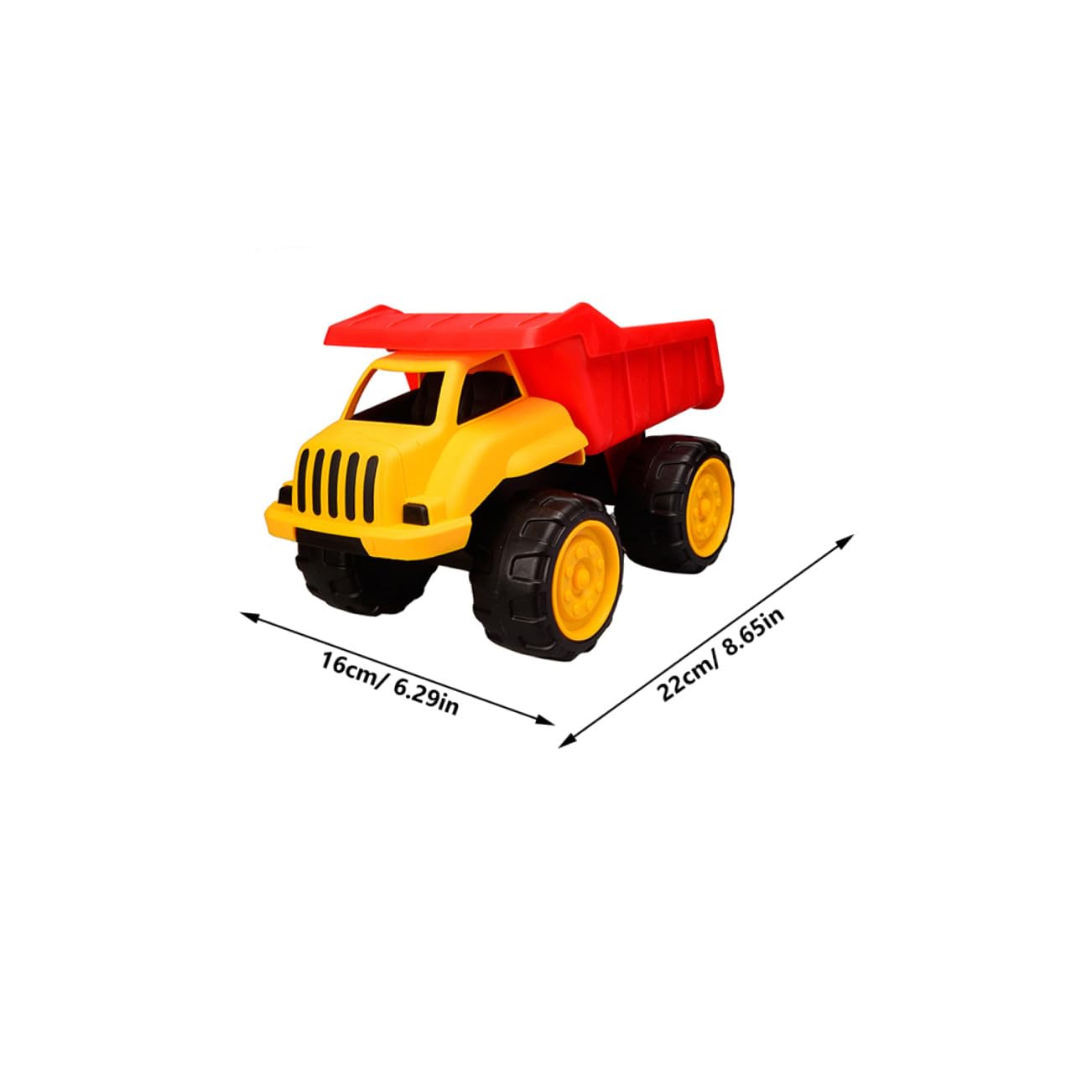 Camion Giocattolo da Spiaggia in Plastica Resistente, Macchinina da Costruzione, Giocattolo Divertente e Leggero per Giochi All’aperto e Spiaggia, Regalo Educativo per Ragazzi
