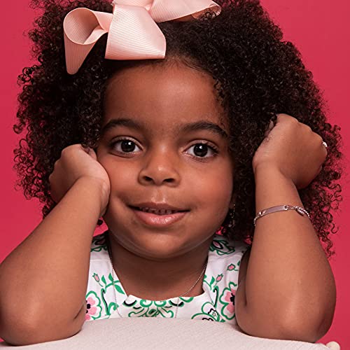 925 Sterling Silver Girl's Adjustable & Engravable Heart Tag Id Bracelet - 5" - 6" Adjustable Cute Personalized Heart Tag Bracelet For Little Girls With Name Plate #TOP1