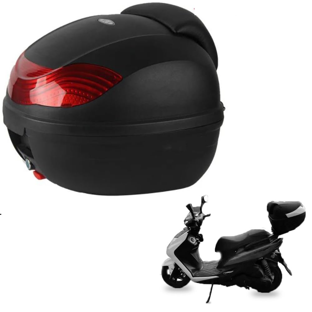 Top case pour moto de 32 L universel pour ranger votre casque en toute sécurité avec dossier