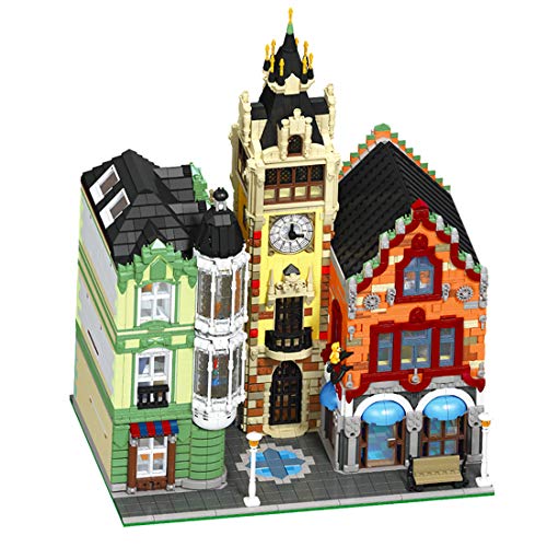 VPPI Modular Haus Bausteine, Bausteine Architektur Modell Platz am Uhrenturm, Berühmte Architektur 3D Modell Spielzeug… – Bild 5