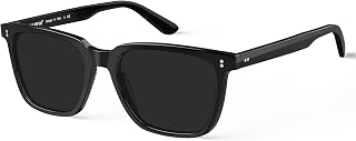 Vintage Polarized Sunglasses for Men Acetate Square Frame Driving Glasses UV400 Protection