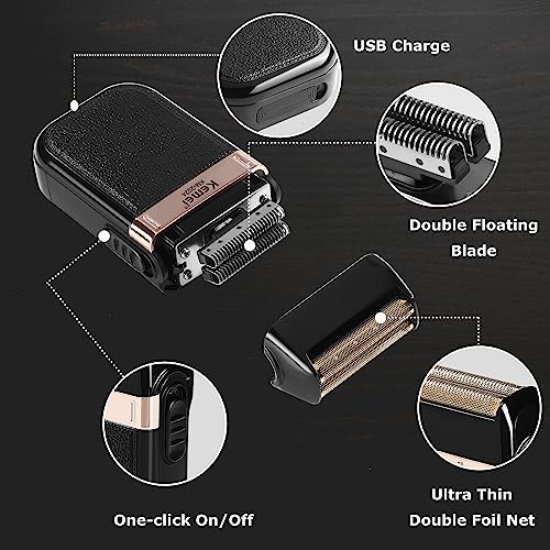KEMEI Foil Shaver for Men,Waterproof Razor Shaver,Cordless Electric Rechargeable Shavers,Trimmer Razors Blade Washable Grooming Razor Gift for Men