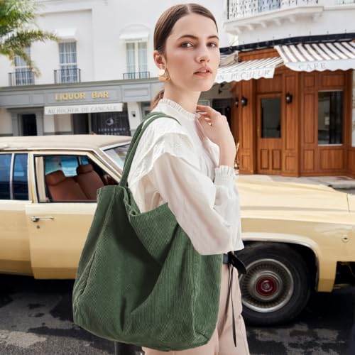 Image of Canvas Tote Bag for Women Large Hobo Shoulder Bag for Work Travel Casual Message Bag Tote Purse handbags