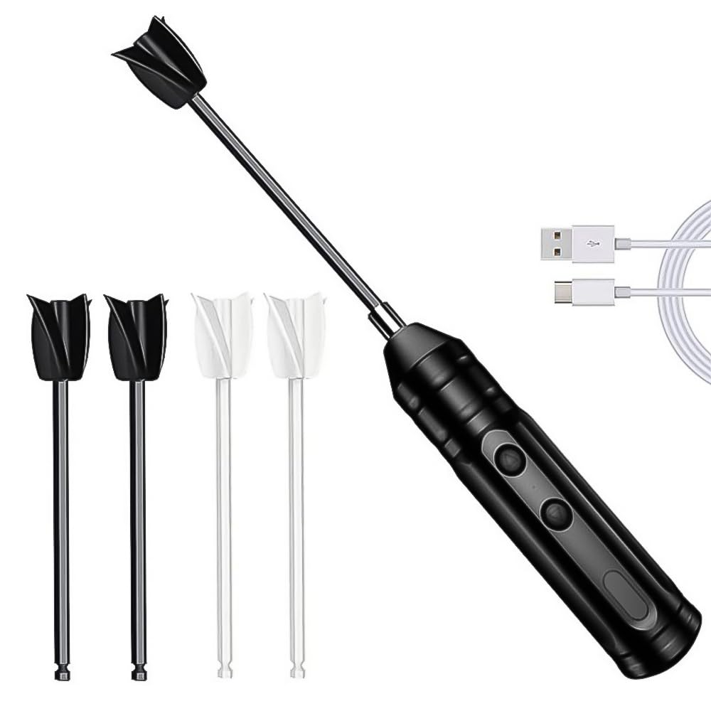 – Rechargeable Resin Mixer with 4 Paddles, Handheld Electric Epoxy Resin Stirrer with 4 Reusable Stirring Paddles Epoxy Mixer for Resin, Soap Making, DIY Crafts 1/4'' Shank, Black